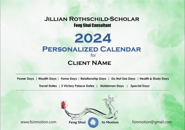 Calendrier 2024 Feng Shui - Flow of Life